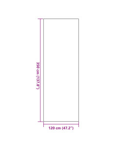 Tappetino Marrone e Nero 120 x 350 cm Polipropilene e vinile 2