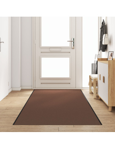 Tappetino Marrone e Nero 120 x 400 cm Polipropilene e vinile