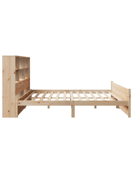 Letto Libreria senza Materasso 180x200 cm in Legno di Pino