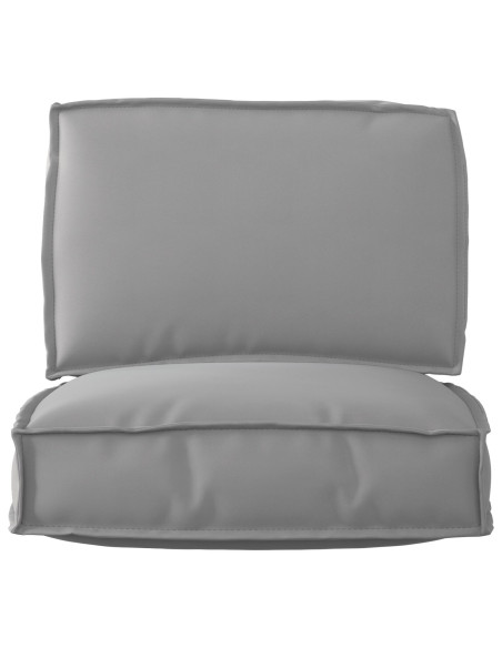 Set di cuscini per pallet  Set di 2 Grigio Poliestere
