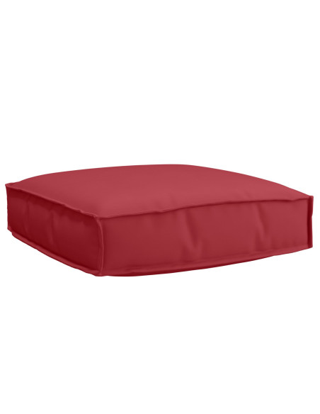 Set di cuscini per pallet  Set di 2 Rosso vino Poliestere Standard