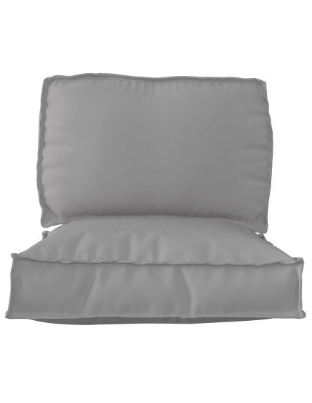 Set di cuscini per pallet Set di 2 Grigio Poliestere