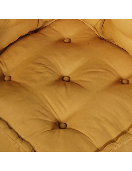 Pouffes modulari  3 pz Giallo Tessuto