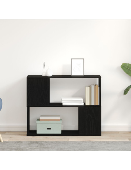 Set mobile TV Rovere Nero 80 x 24 x 63 cm Legno multistrato