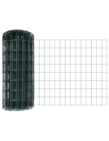 Recinzione con Posto Verde 0,8 x 10 m Acciaio e PVC