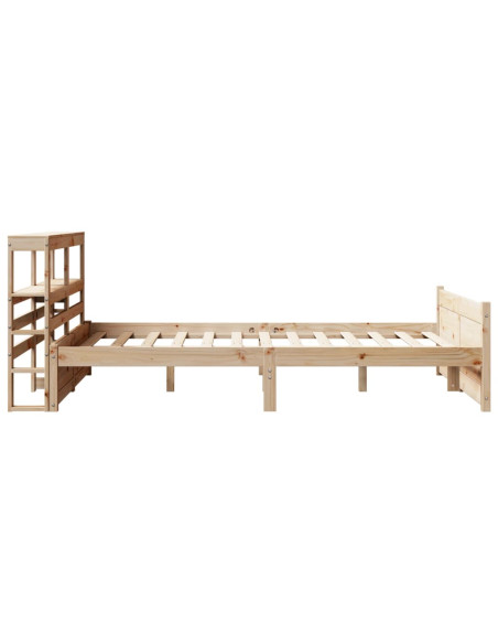Giroletto con Testiera 120x190 cm in Legno Massello di Pino