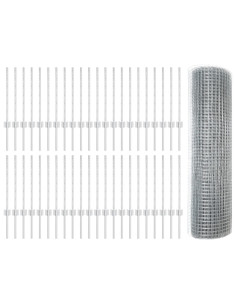 Recinzione con Posto Argento 0,5 x 100 m Acciaio 2