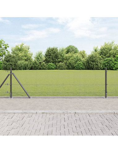 Palo della recinzione Grigio 50 x 0,5 m (rete 12 x 12 mm)