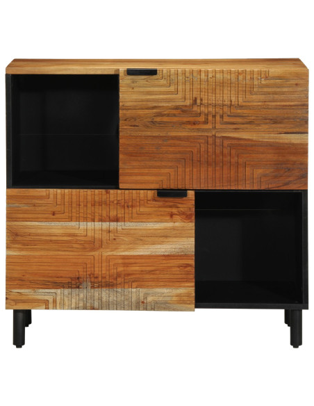Sideboard  80x33x75 cm in legno massello di acacia