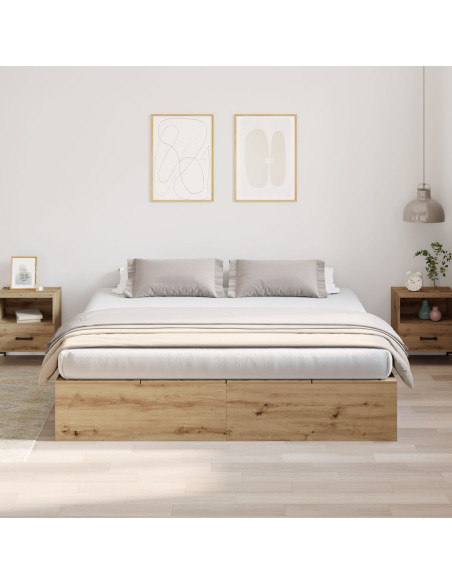 Struttura Letto con Contenitore in Rovere Artisan 180x200 cm