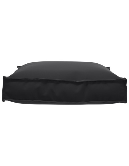 Cuscino per pallet per seduta Nero 70x70x12 cm in tessuto Oxford
