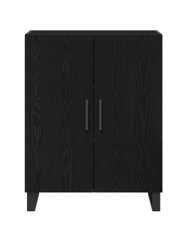 Credenza Rovere Nero 69,5 x 34 x 90 cm Legno multistrato