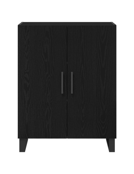 Credenza Rovere Nero 69,5 x 34 x 90 cm Legno multistrato