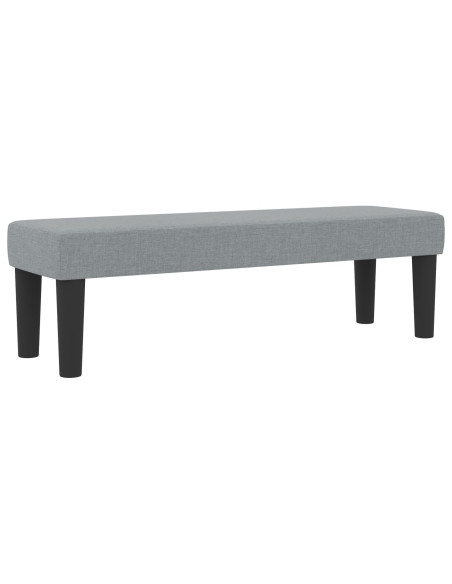 Struttura Letto con Materasso Set di 2 Grigio Tessuto