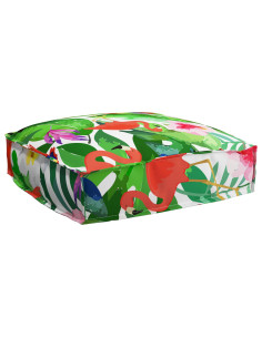 Cuscino Floreale Multicolore 50 x 50 x 12 cm Tessuto Oxford 2