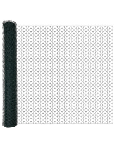 Recinzione con Posto Verde 1 x 50 m Acciaio e PVC