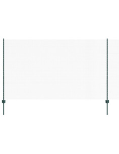 Recinzione con Posto Verde 1,4 x 10 m Acciaio e PVC 2