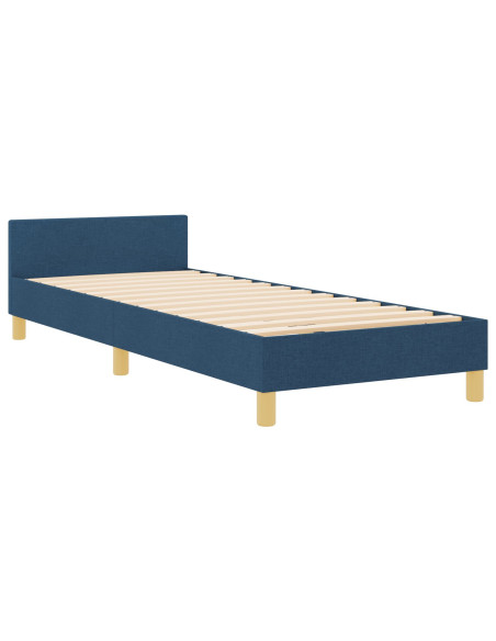 Struttura Rete Letto in Tessuto Blu 80x200 cm