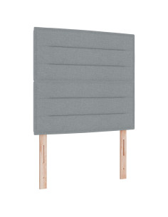 Struttura del letto Grigio chiaro 80 x 200 cm Tessuto