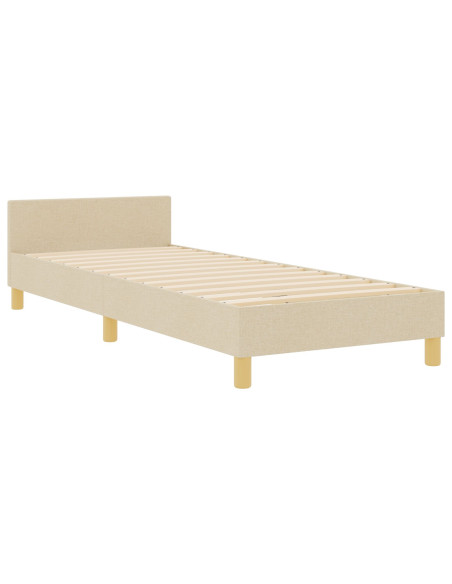 Letto - Panna, 90x200 cm, Tessuto