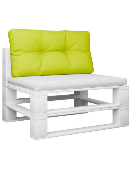Cuscino per Pallet Verde Brillante 80x40x12 cm in Tessuto