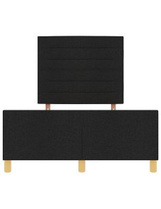 Struttura del letto con testiera Nero 120 x 200 cm Tessuto