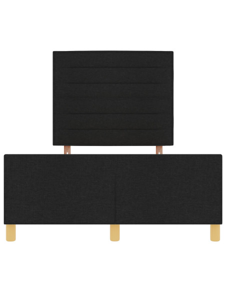 Struttura del letto con testiera Nero 120 x 200 cm Tessuto