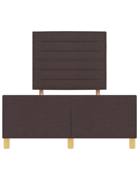 Struttura del Letto  Marrone Scuro 120x200 cm in Tessuto