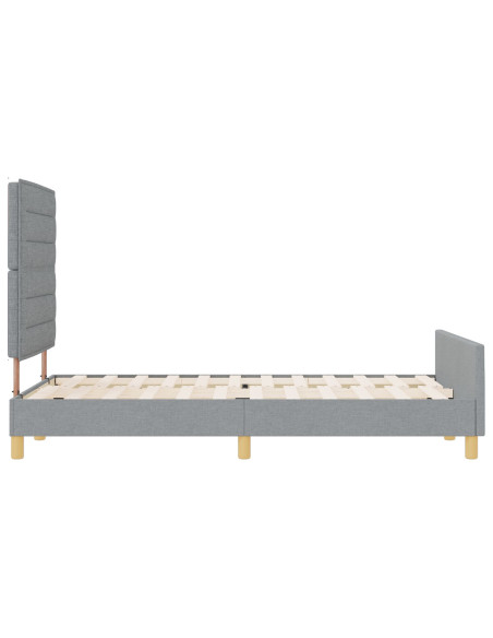 Struttura Letto Grigio Chiaro 120x200 cm Tessuto
