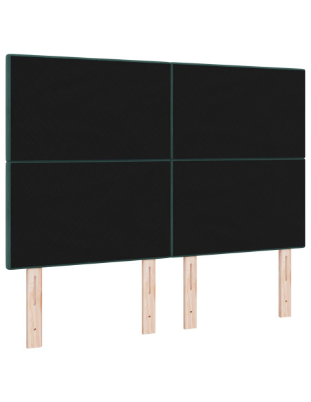 Testiera con testiera Verde Scuro 160 cm Pelle Sintetica