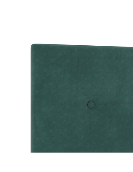 Testiera  Button Tufted Verde Scuro 160 cm Velluto