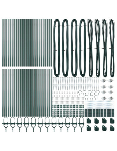 Palo della recinzione 52 pcs Grigio 3,2 x 3,2 x 120 cm