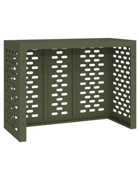 Copertura per Condizionatore  Verde Oliva 110x50x80 cm Acciaio