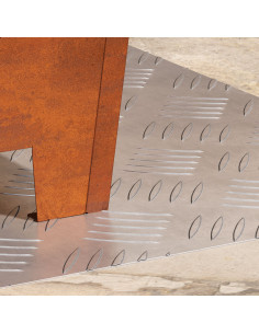 Gradini per Scale 2 pcs Argento 50 x 40 cm Alluminio 2