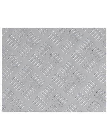 Gradini per Scale 2 pcs Argento 50 x 40 cm Alluminio