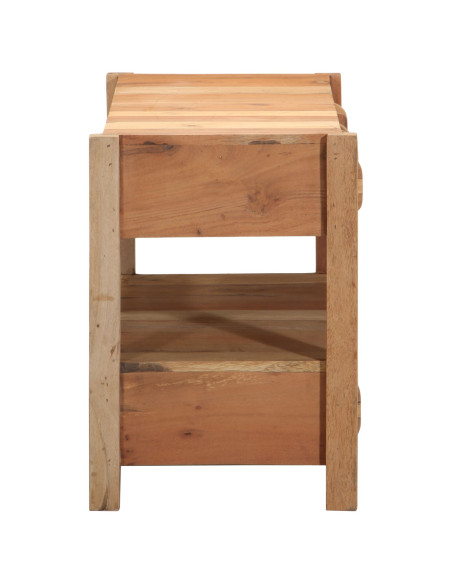 Mobile TV Marrone 83 x 33 x 46 cm Legno Recuperato Massello