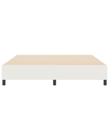 Letto Box Spring Crema Super King Tessuto A Coste