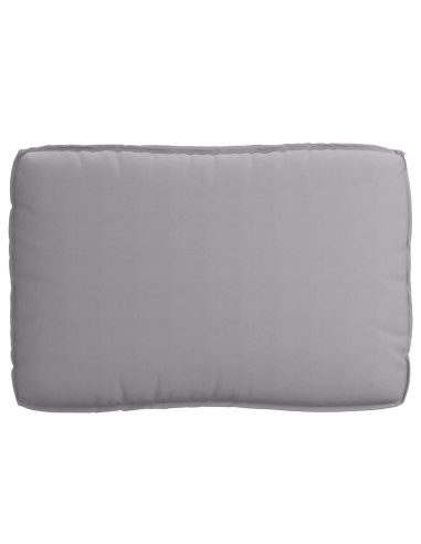 Set di Cuscini per Pallet 2 pcs Grigio Tessuto Oxford
