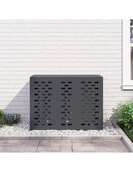 Copertura per Condizionatore  Antracite 110x50x80 cm in Acciaio