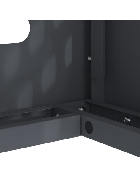 Copertura per Condizionatore  Antracite 110x50x80 cm in Acciaio