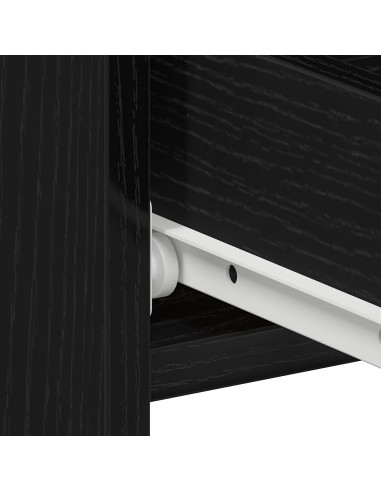 Armadio da Notte 2 pcs Rovere Nero 40 x 35 x 62,5 cm