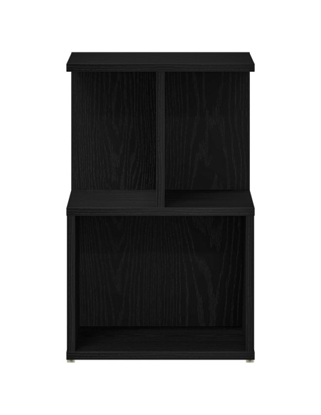 Comodino  in rovere nero 35x35x55 cm in legno ingegnerizzato
