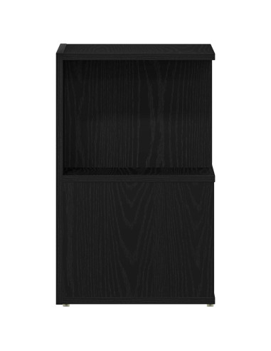 Armadio da Notte Rovere Nero 35 x 35 x 55 cm Legno multistrato