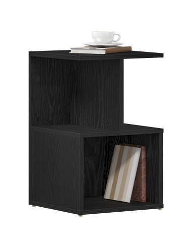 Armadio da Notte 2 pcs Rovere Nero 35 x 35 x 55 cm