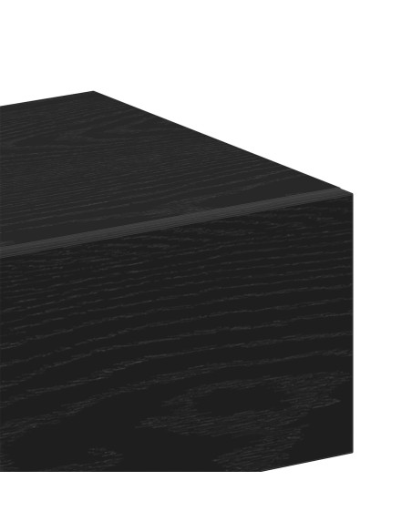 Comodino da parete  in legno ingegnerizzato nero