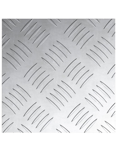 Gradini per Scale Quadrato 2 pcs Argento 20 x 20 cm Alluminio