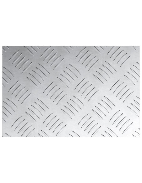 Piastra Checker in Alluminio 4 pz Antiscivolo 30x20 cm