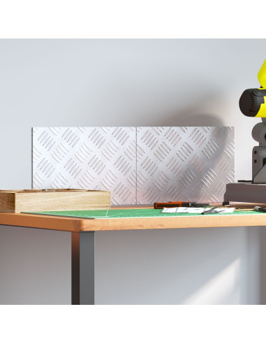 Gradini per Scale 2 pcs Argento 30 x 20 cm Alluminio