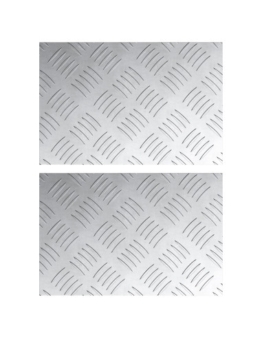 Gradini per Scale 2 pcs Argento 30 x 20 cm Alluminio