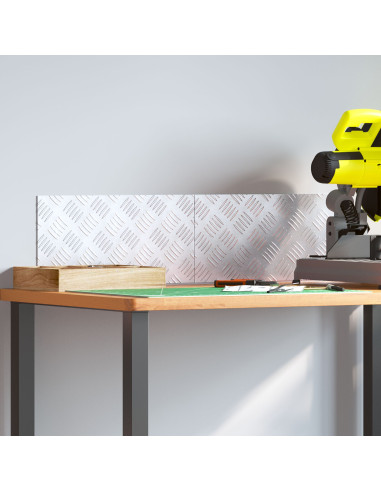 Gradini per Scale 2 pcs Argento 40 x 20 cm Alluminio